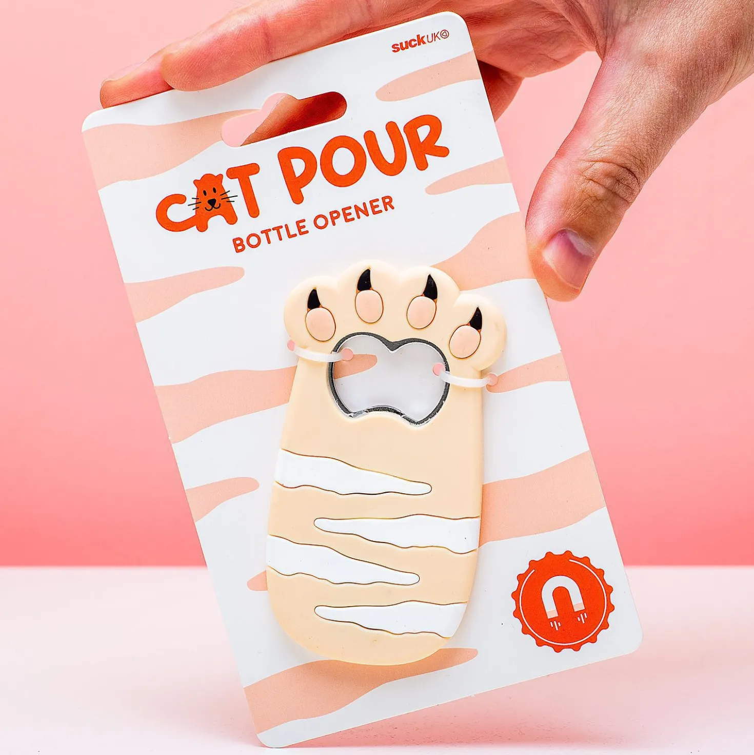 Magnetische kattenpoot flesopener