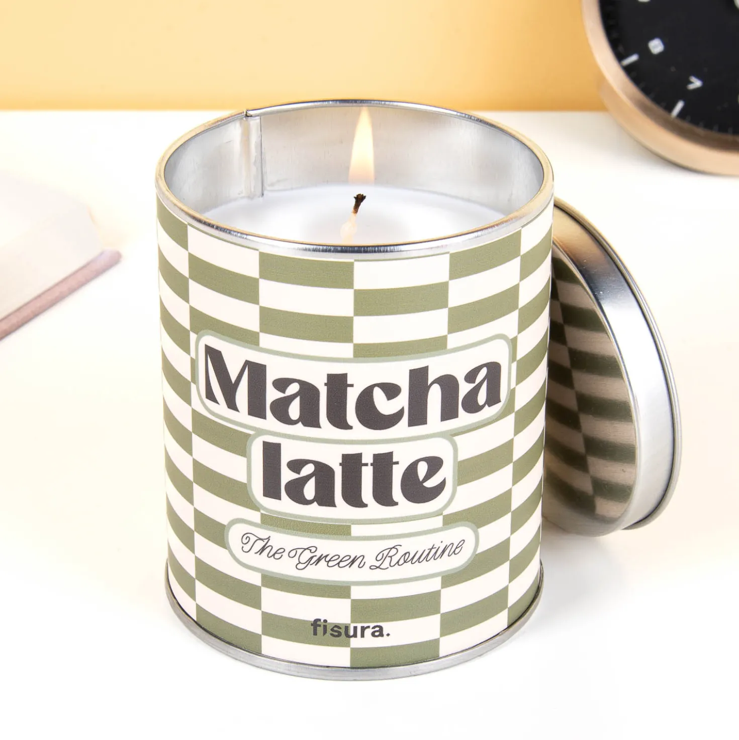 Matcha latte geurkaars