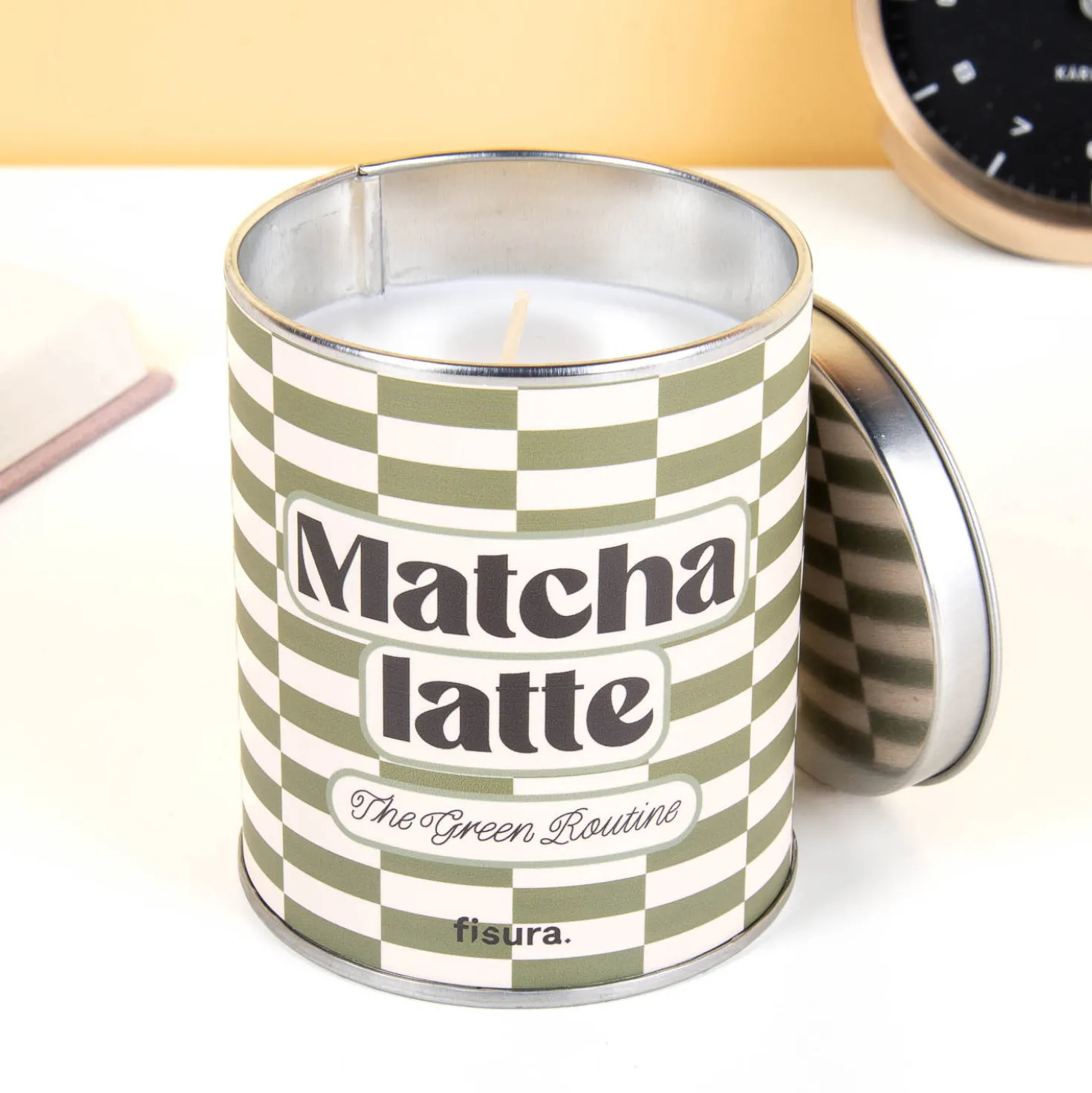 Matcha latte geurkaars
