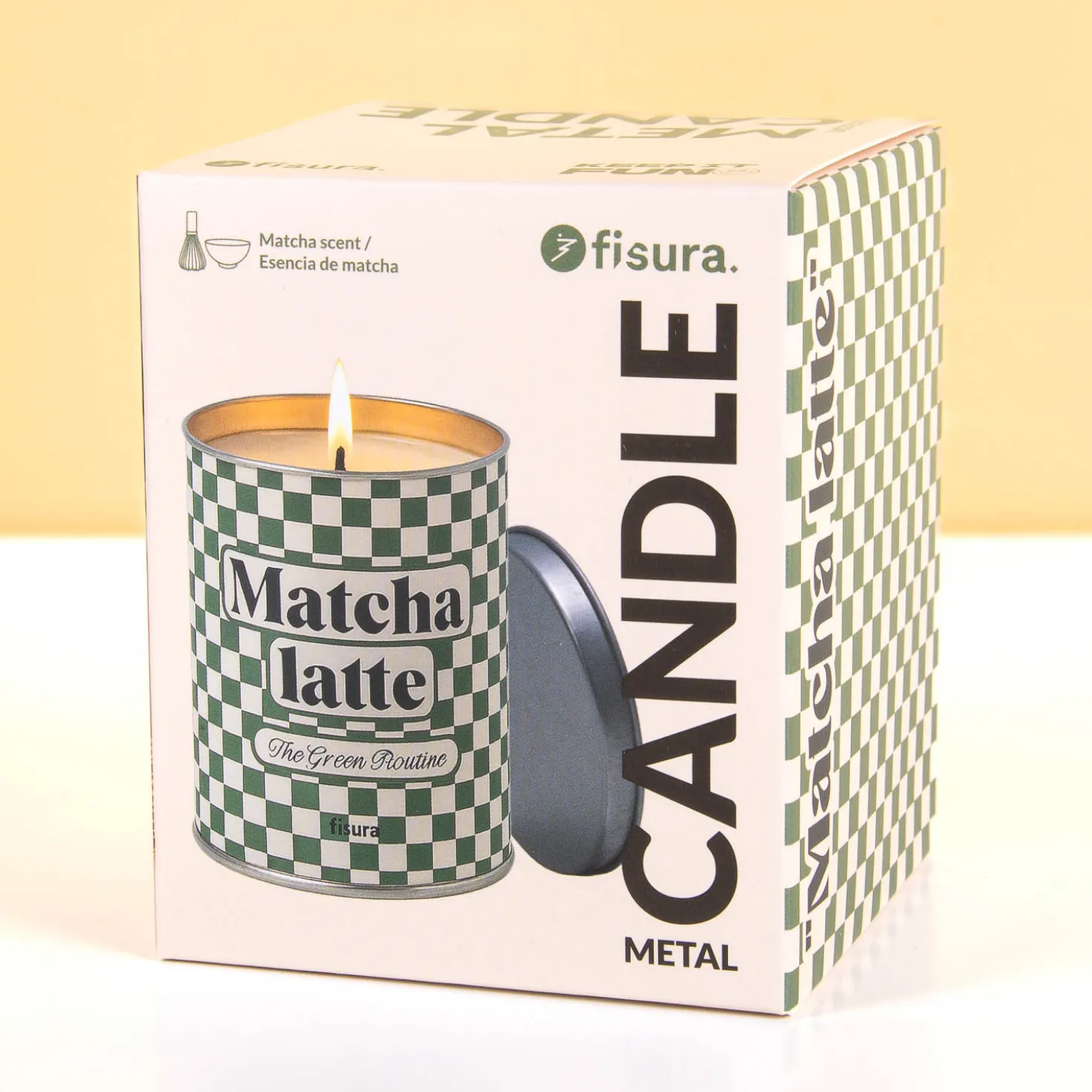 Matcha latte geurkaars