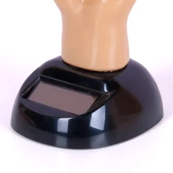 Middelvinger figuurtje op zonne-energie
