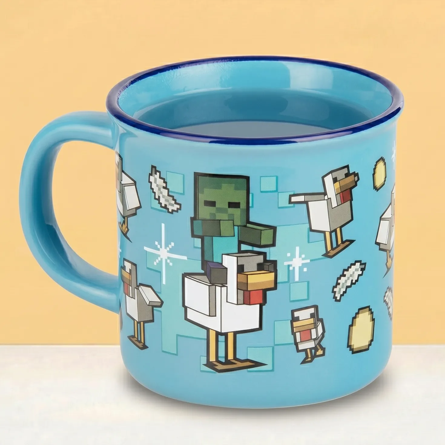 Minecraft Chicken Jockey warmtegevoelige mok