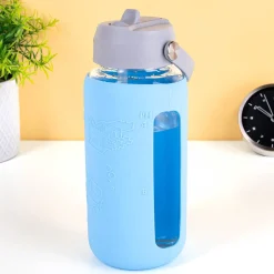 Minecraft Glazen drinkfles met siliconen sleeve