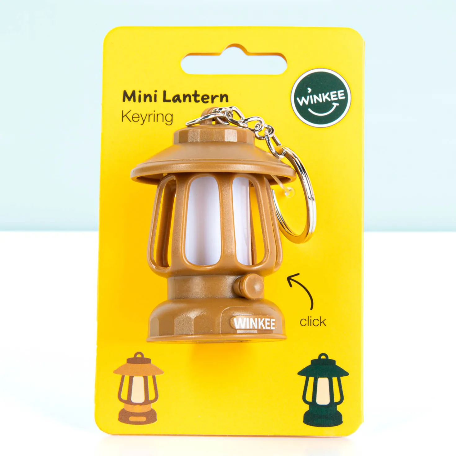 Mini lantaarn sleutelhanger met licht