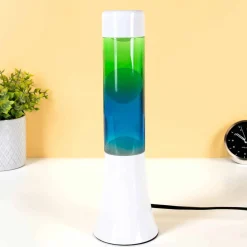 Mini lavalamp blauw en groen gradient
