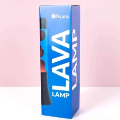 Mini lavalamp blauw en rood
