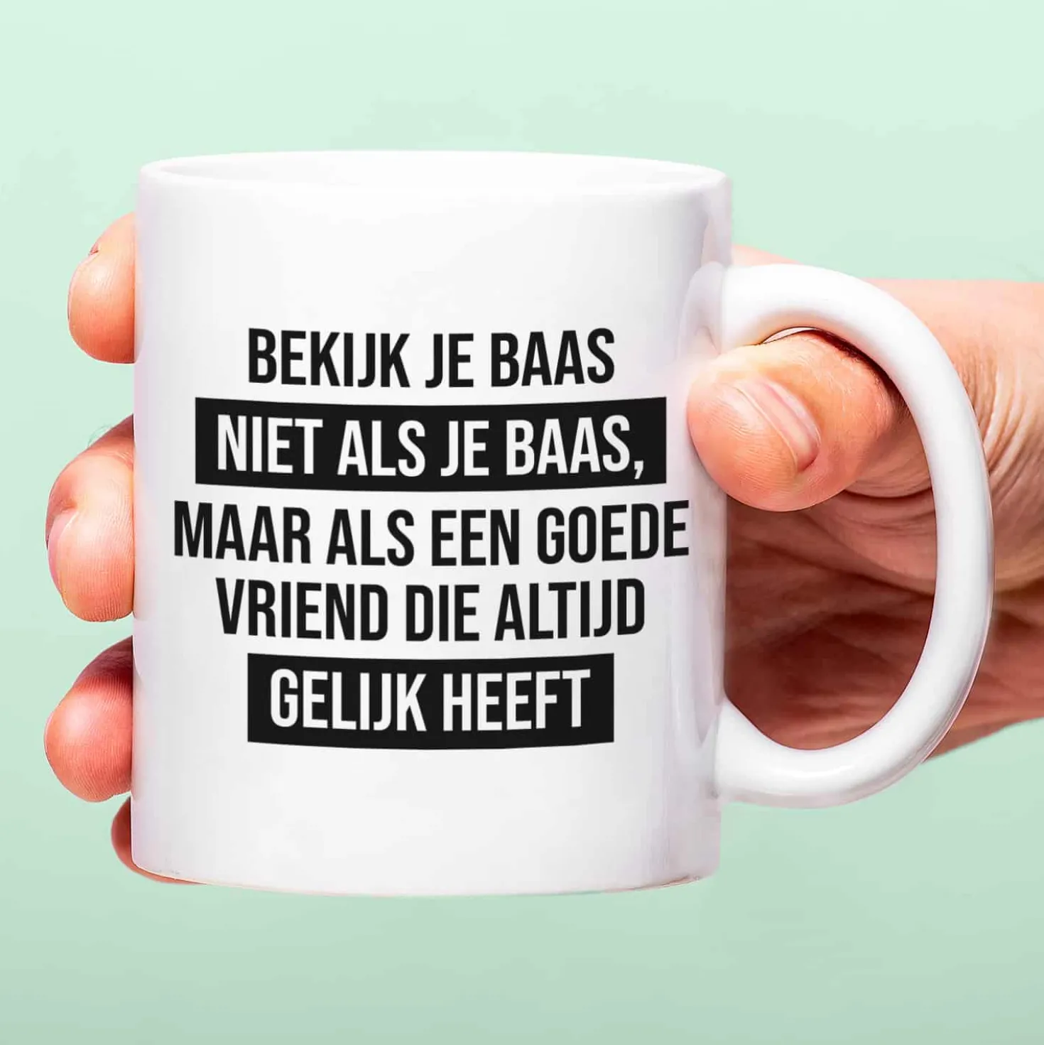 Mok Bekijk je baas niet als je baas