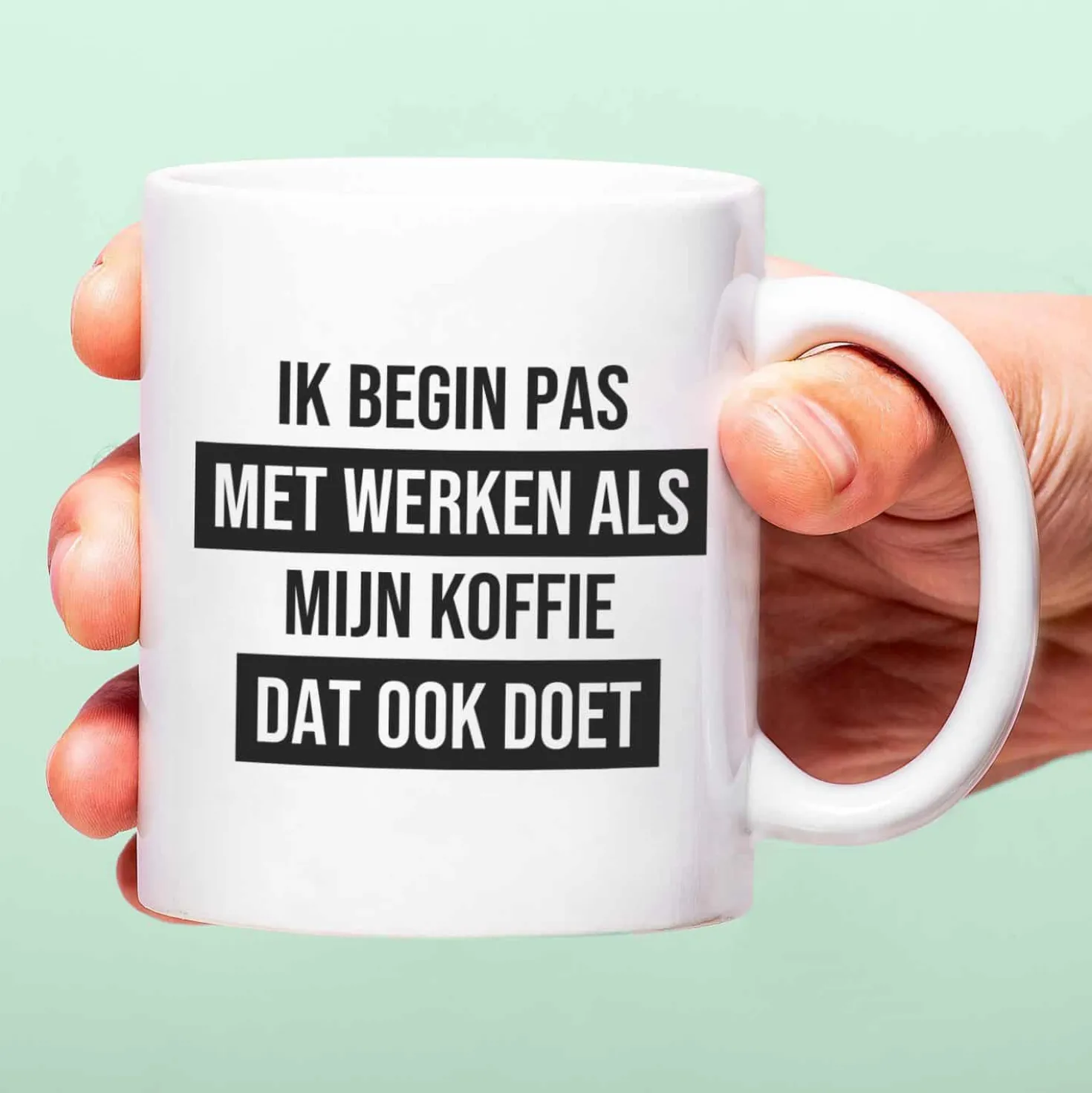 Mok Ik begin pas met werken