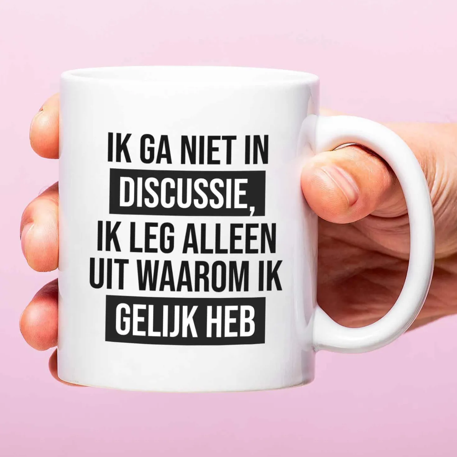 Mok Ik ga niet in discussie