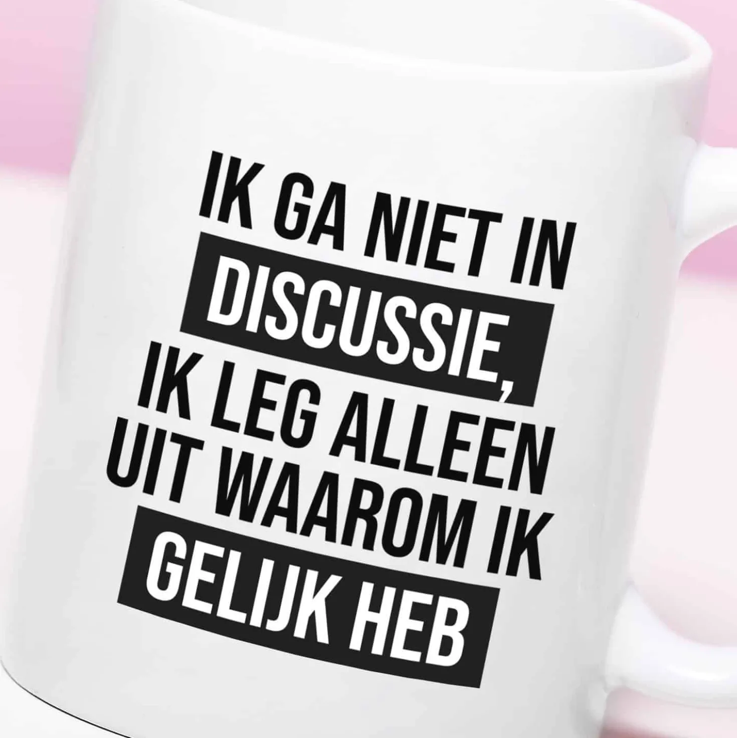 Mok Ik ga niet in discussie