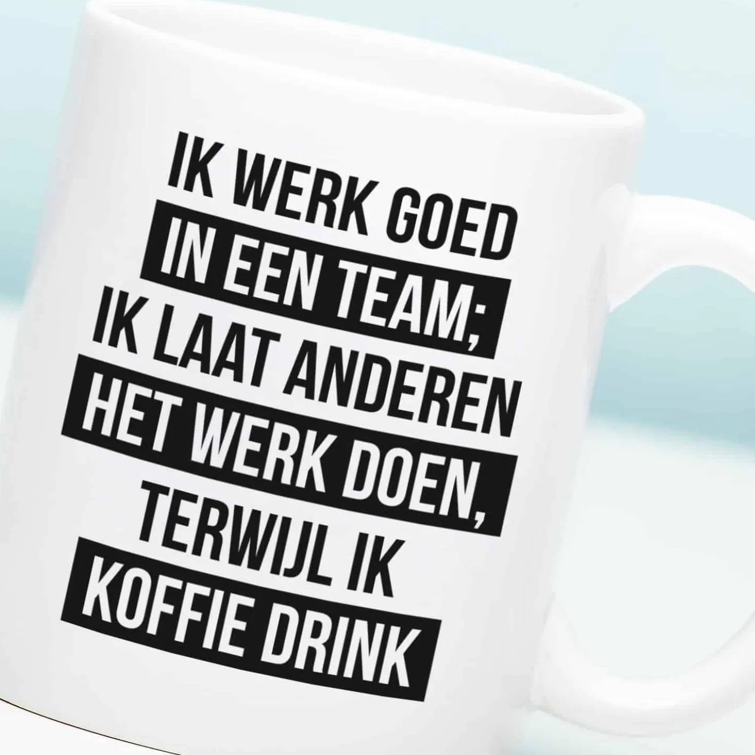 Mok Ik werk goed in een team