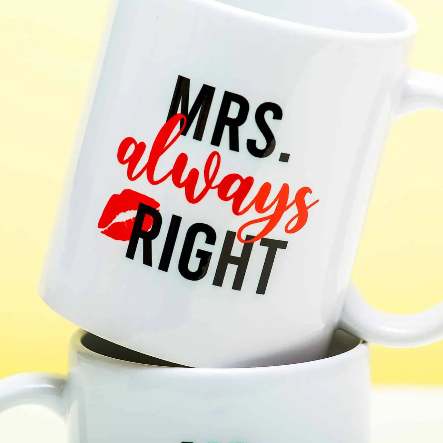 Mok Mr Right & Mrs Always Right (set van 2)
