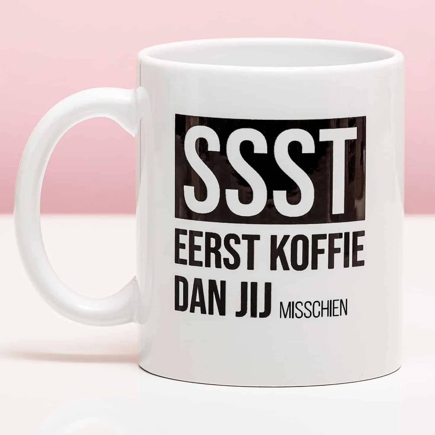 Mok Ssst eerst koffie