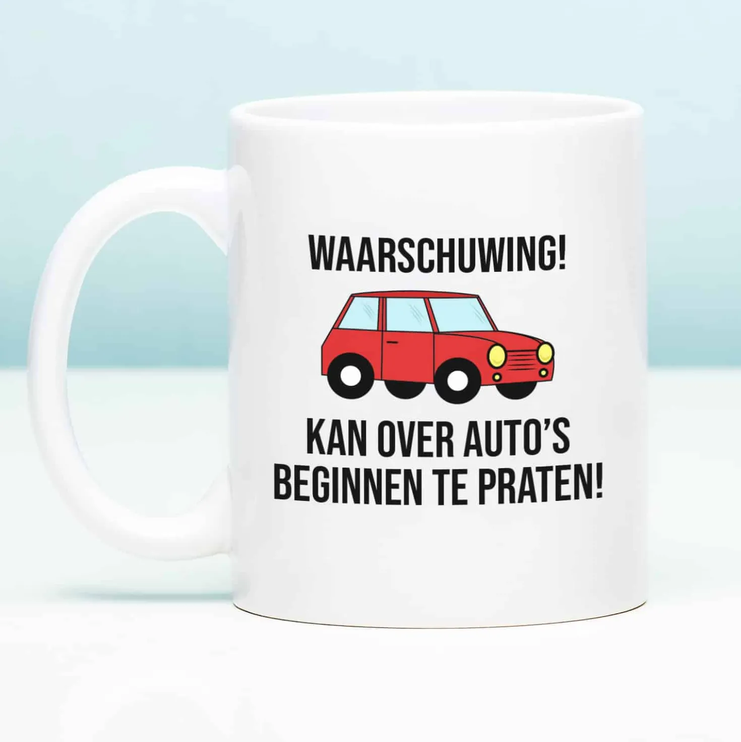 Mok Waarschuwing! Kan over auto’s beginnen te praten!