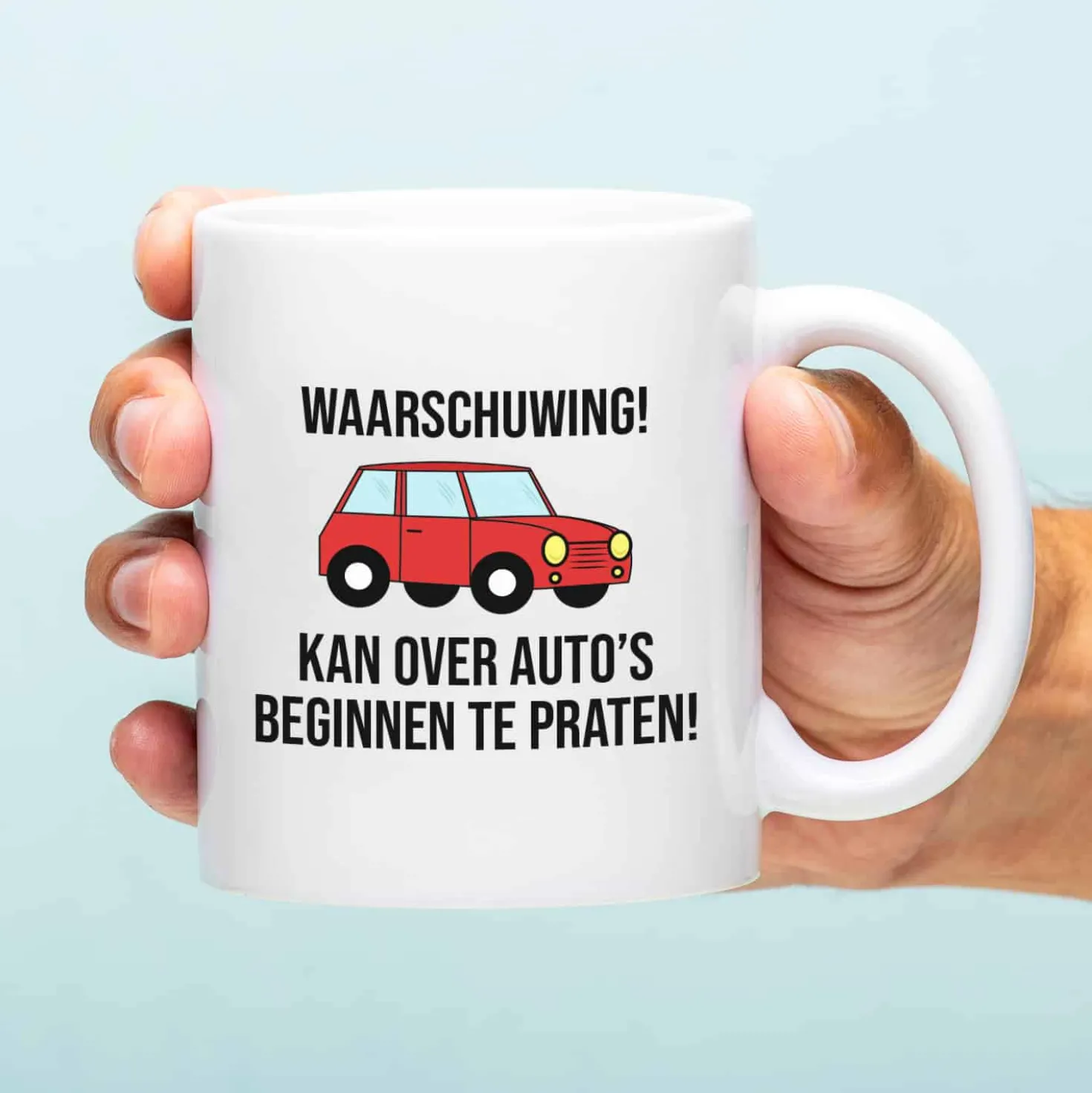 Mok Waarschuwing! Kan over auto’s beginnen te praten!