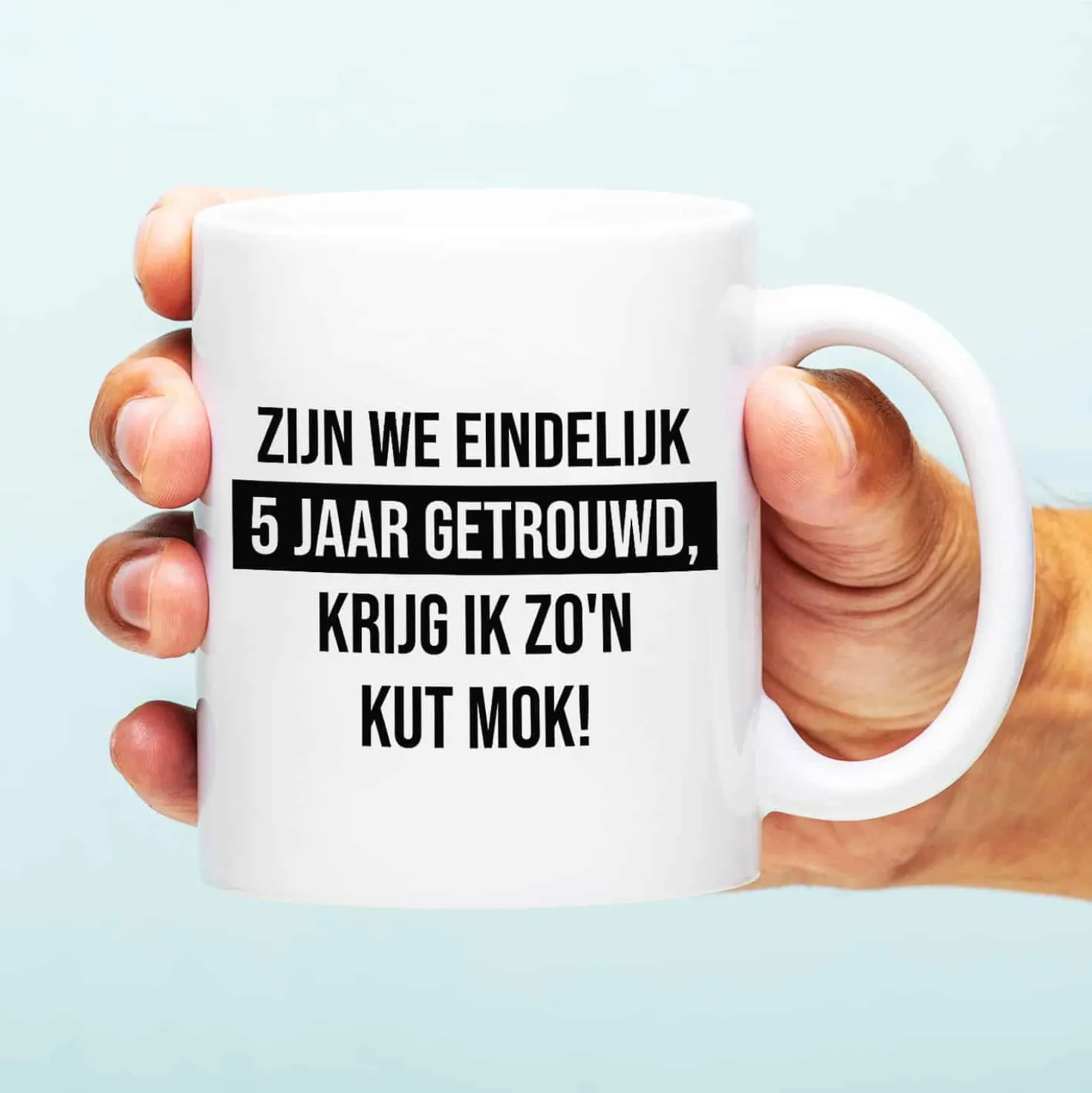 Mok Zijn we eindelijk zoveel jaar getrouwd