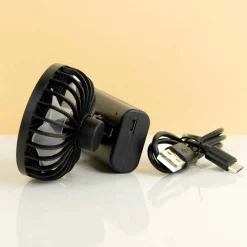 Oplaadbare ventilator met clip