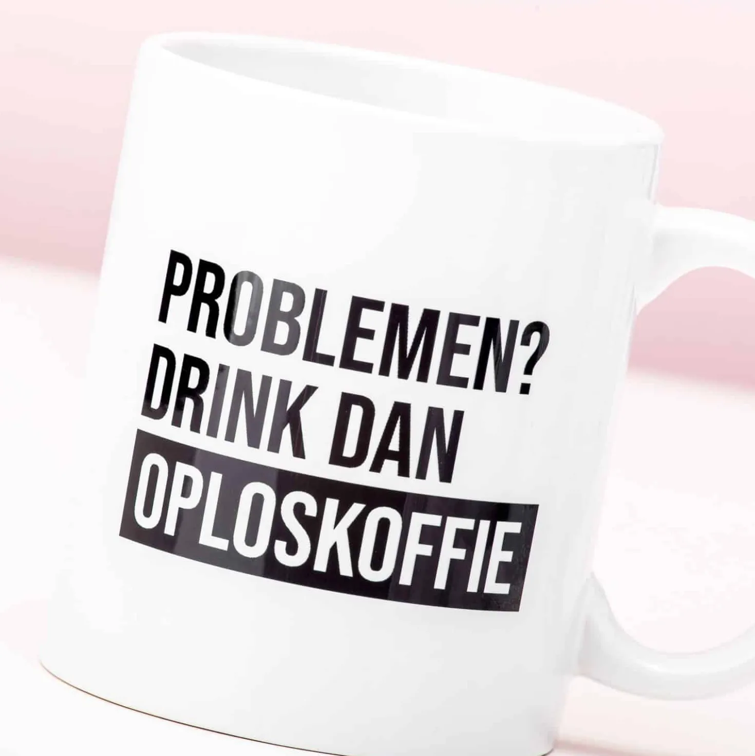 Oploskoffie mok