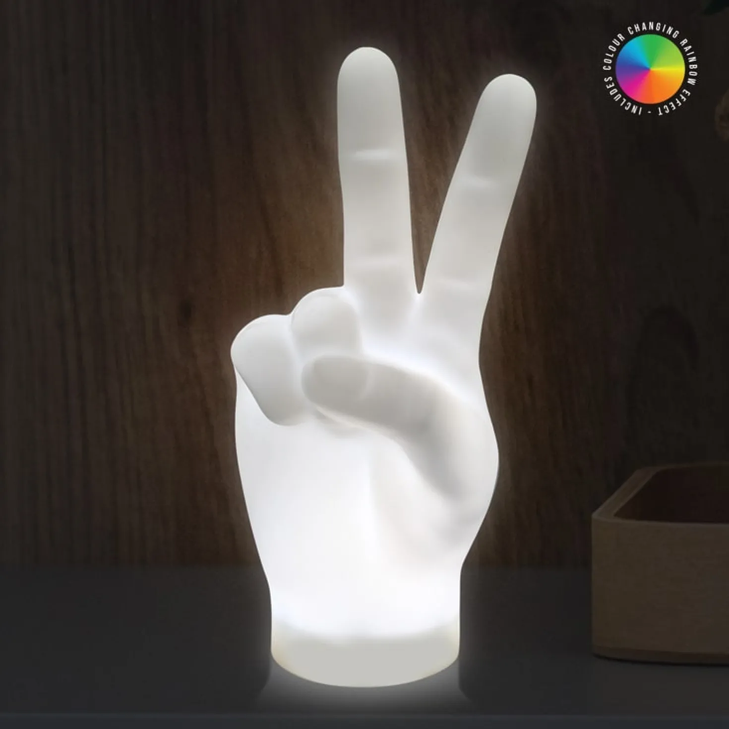 Peace handteken lamp