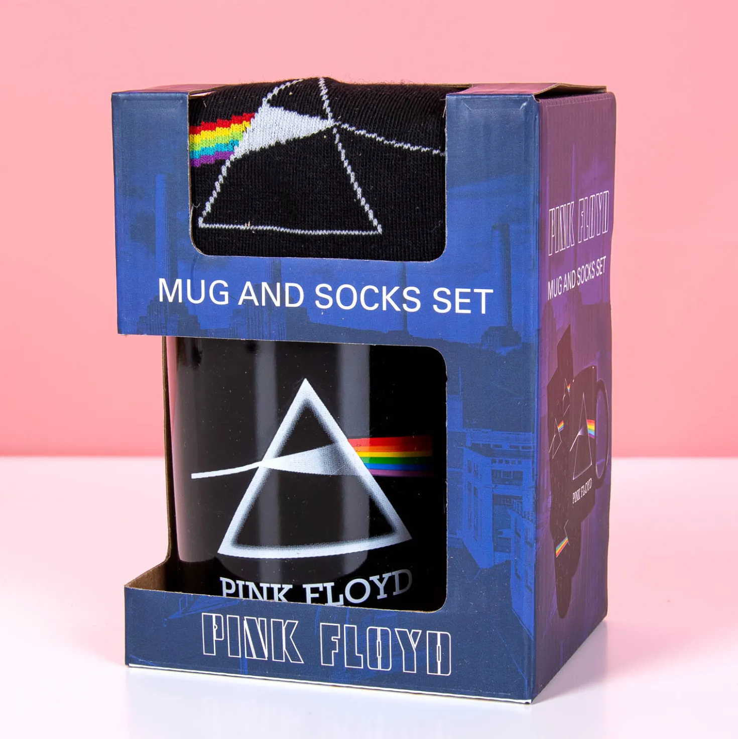 Pink Floyd mok en sokken cadeauset