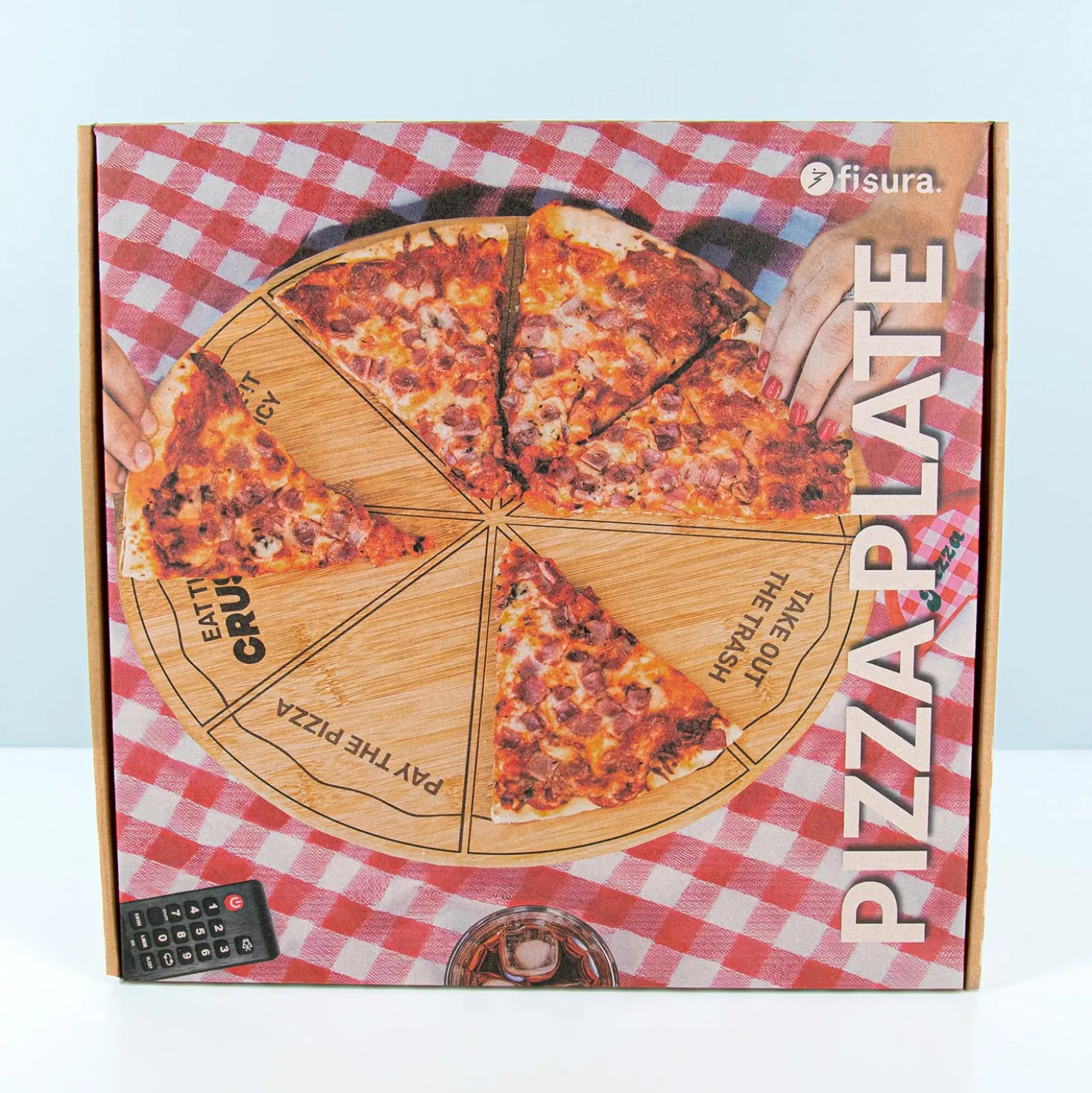 Pizzabord met opdrachten
