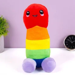 Pluche regenboog piemel