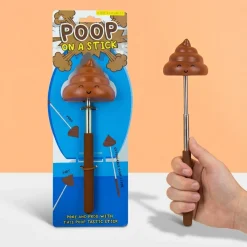 Poep op een stokje