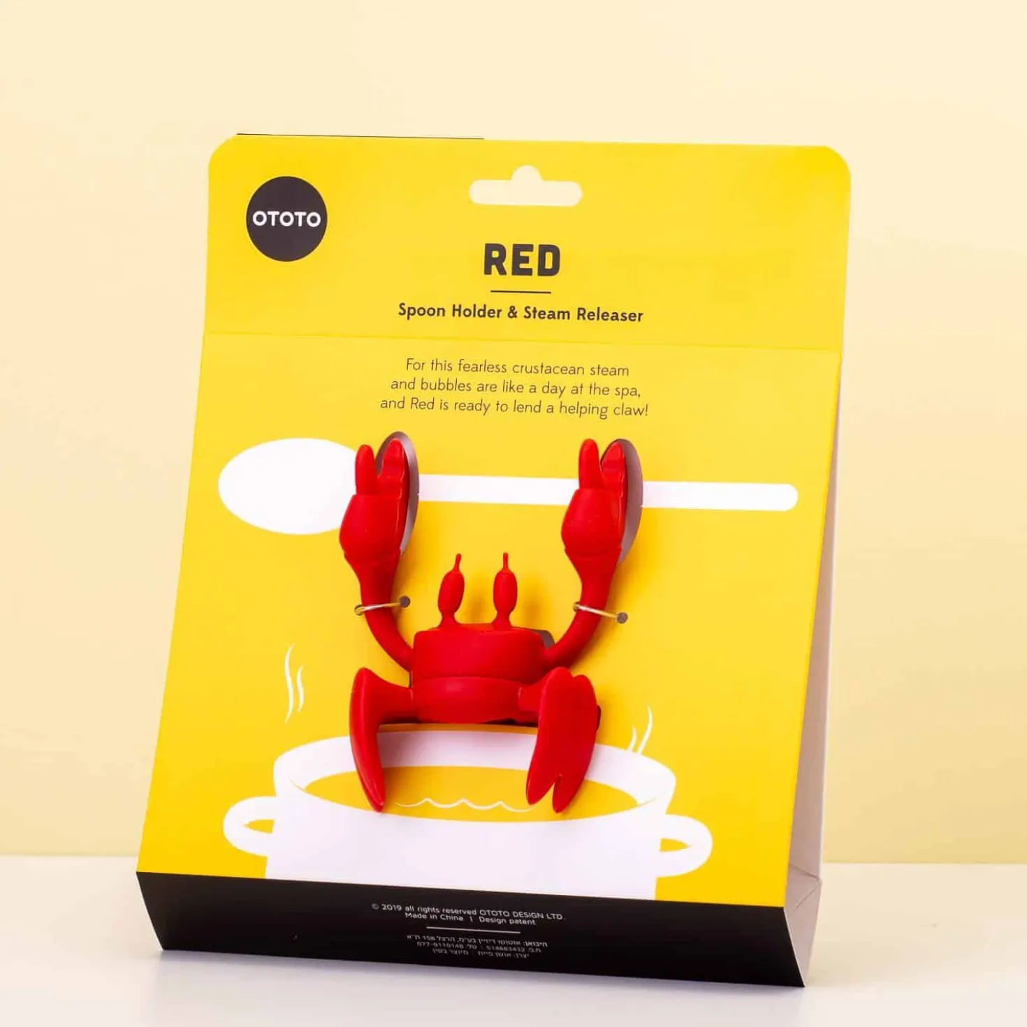 Red kreeft lepelhouder