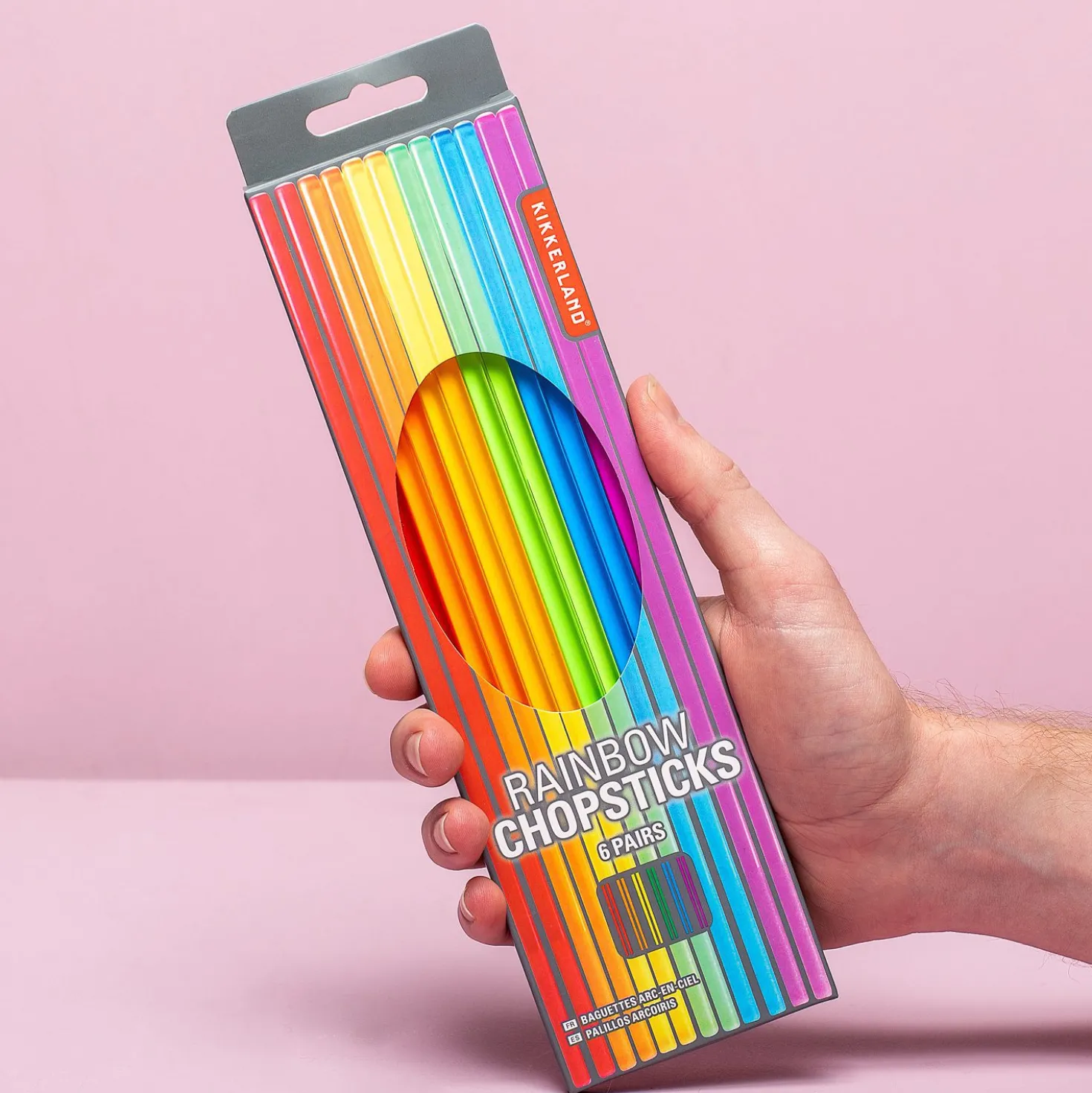 Regenboog eetstokjes (set van 6)