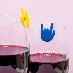 Rock hand glasmarkeerders (set van 8)