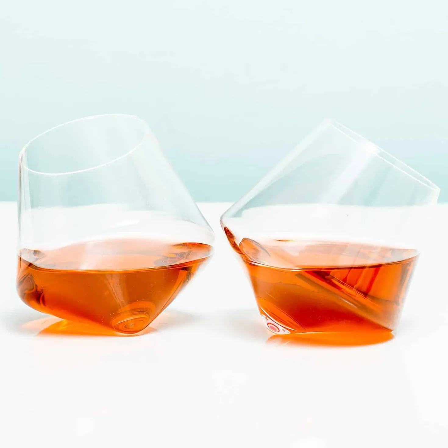 Rollende whiskeyglazen (set van 2)