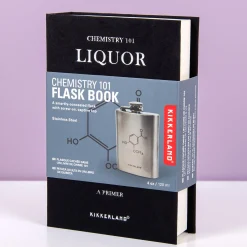 Scheikundeboek met heupflacon