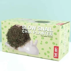 Slak bloempot met zaadjes