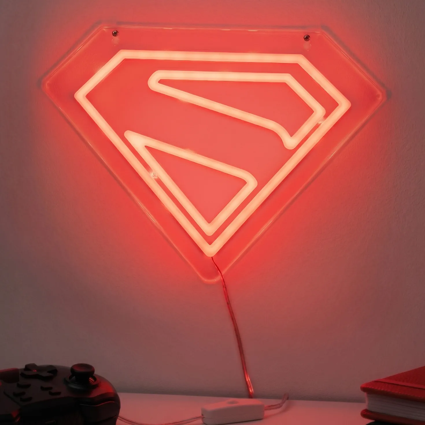 Superman schild neon muurlamp