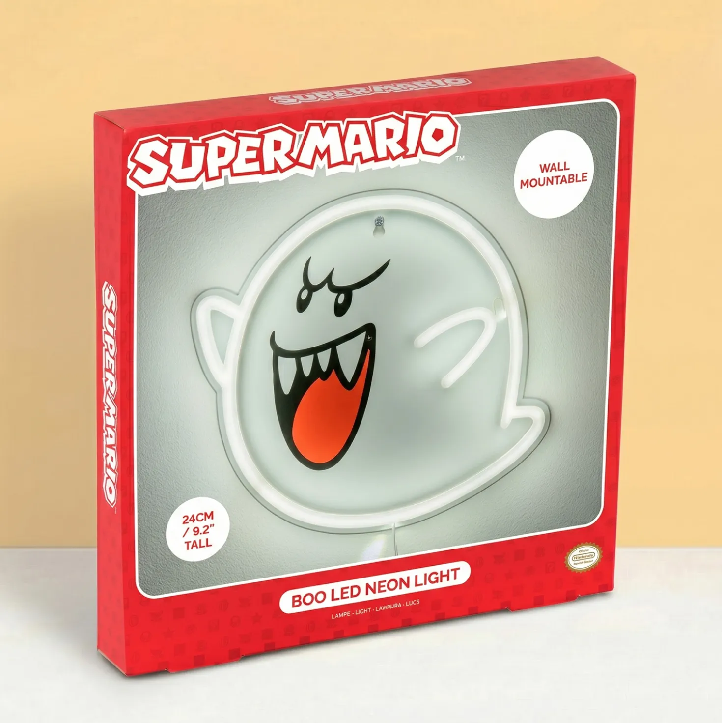 Super Mario Boo neon muurlamp
