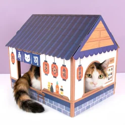 Sushi kattenhuis en krabmeubel