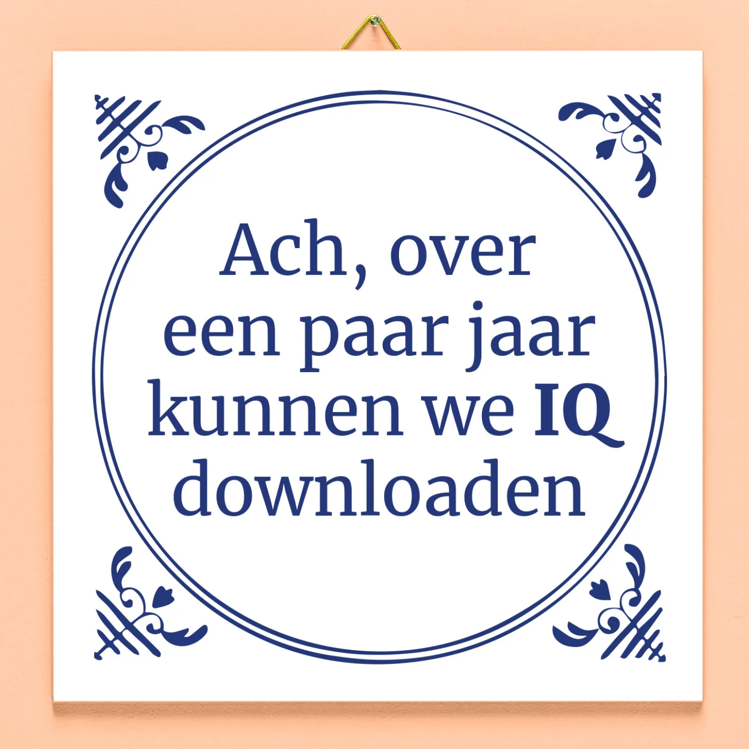Tegeltje Ach over een paar jaar