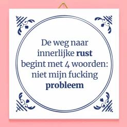 Tegeltje De weg naar innerlijke rust