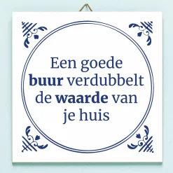 Tegeltje Een goede buur