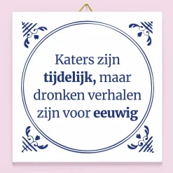 Tegeltje Katers zijn tijdelijk