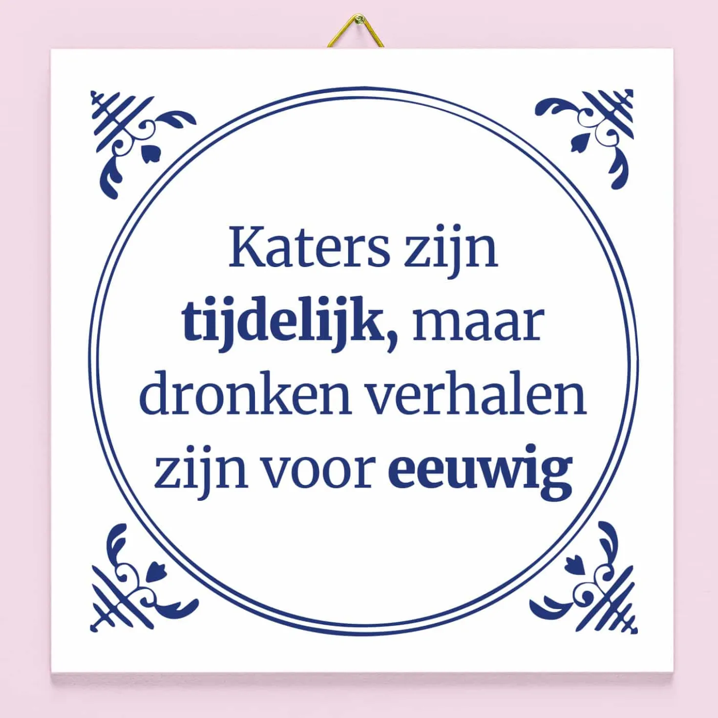 Tegeltje Katers zijn tijdelijk
