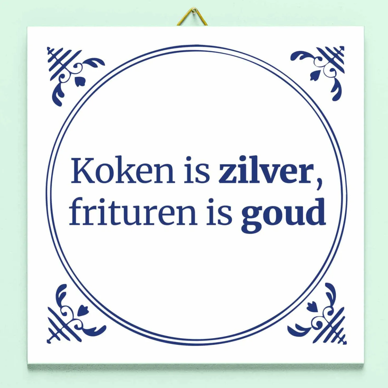 Tegeltje Koken is zilver