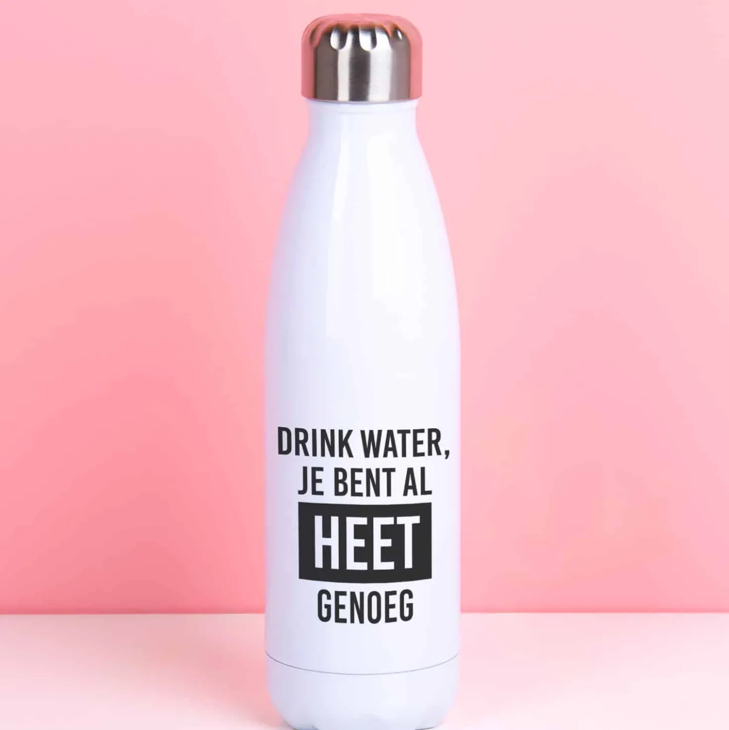 Thermosfles Heet genoeg