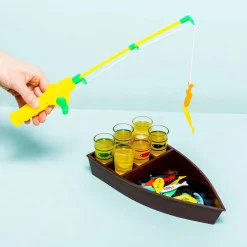 Vis drankspel met shotglaasjes