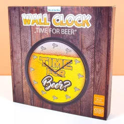 Wandklok Time for Beer