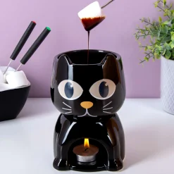 Warmtegevoelige kat fondueset