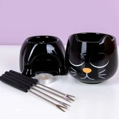 Warmtegevoelige kat fondueset