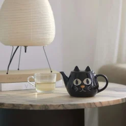 Warmtegevoelige kat theepot