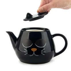 Warmtegevoelige kat theepot
