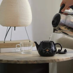 Warmtegevoelige kat theepot